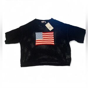 Buttermelon Knitted American Flag Sweater